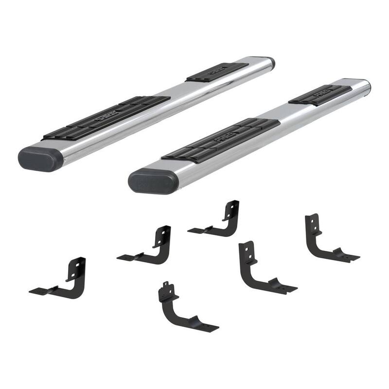 Aries 6 x 85-Inch Oval Polished Stainless Steel Nerf Bars, Select Dodge, Ram 1500, 2500, 3500 - 4444044