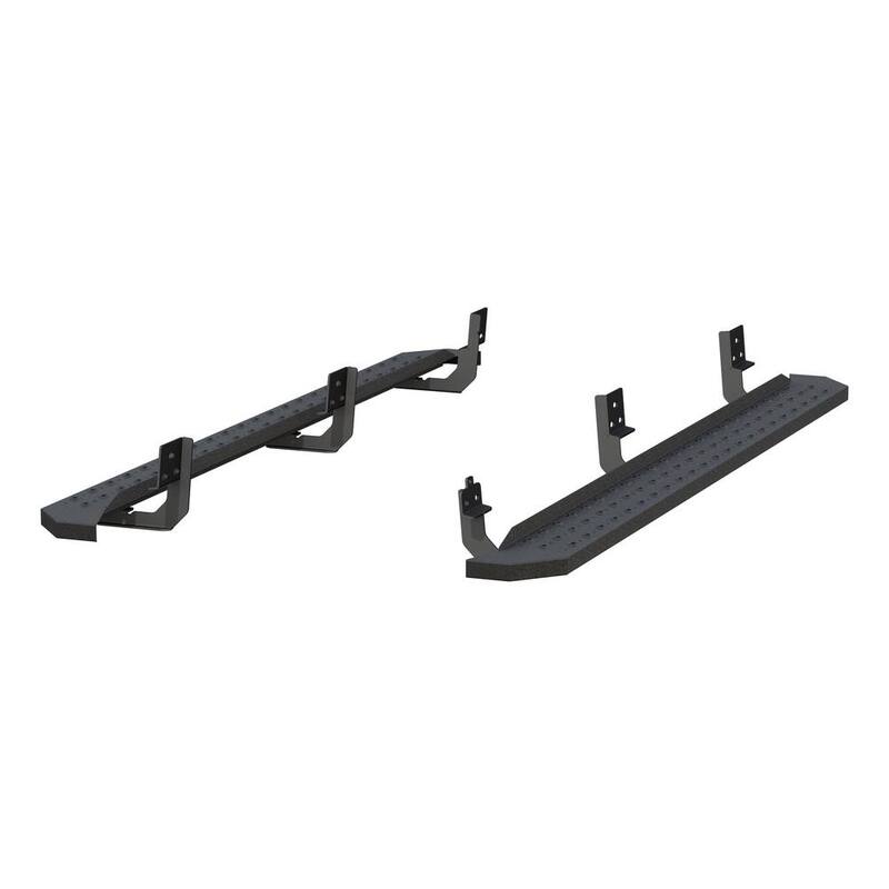 Aries RidgeStep Black Steel 6-1/2 x 91-Inch Truck Running Boards, Select Dodge, Ram 1500, 2500, 3500 - 2055536