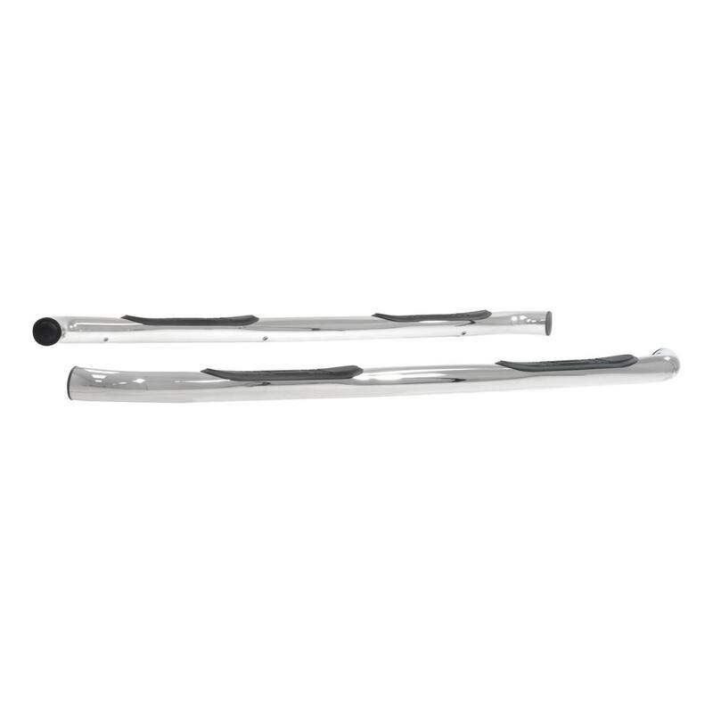 Aries 3-Inch Round Polished Stainless Steel Nerf Bars, No-Drill, Select Toyota Tundra - 202012-2