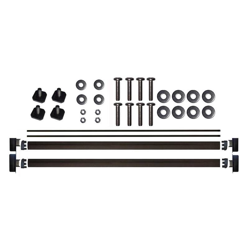 CALHOME Universal Aluminum Truck Bed Rack Tonneau Cover Rack Crossbars 2 Bars Set for Kayaks Bike Rooftop Tent Camper Shells RVs - YH-PURACK-B