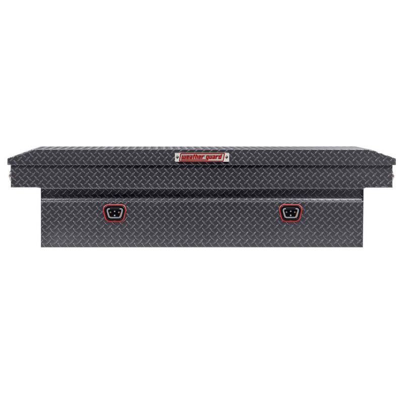 Weather Guard 72 in. Gray Aluminum Full Size Crossover Truck Tool Box - 127-6-04