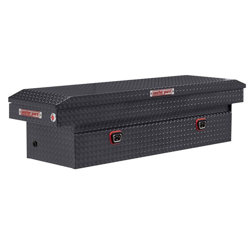 Weather Guard 72 in. Gray Aluminum Full Size Crossover Truck Tool Box - 127-6-04