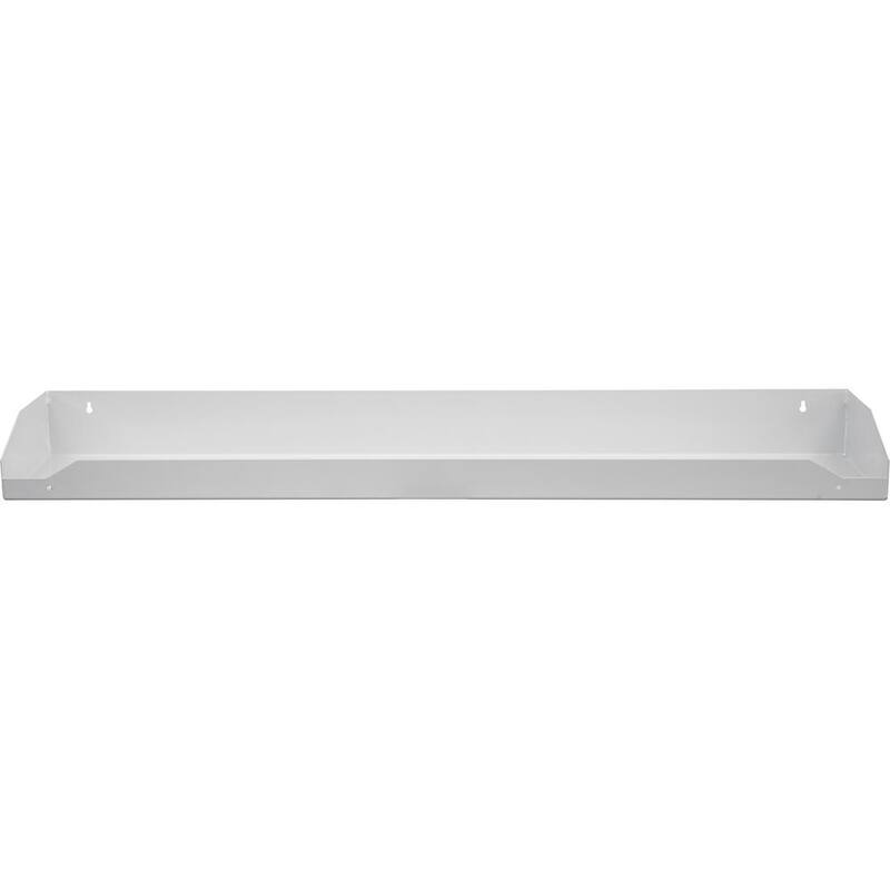 Buyers Products Company 47 in. 1-Compartment Topsider Truck Tool Cabinet Shelf Tray for a 96 in. Box in White - 1702860TRAY