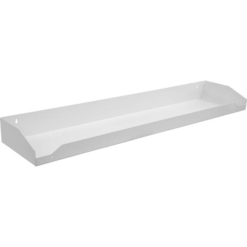 Buyers Products Company 47 in. 1-Compartment Topsider Truck Tool Cabinet Shelf Tray for a 96 in. Box in White - 1702860TRAY