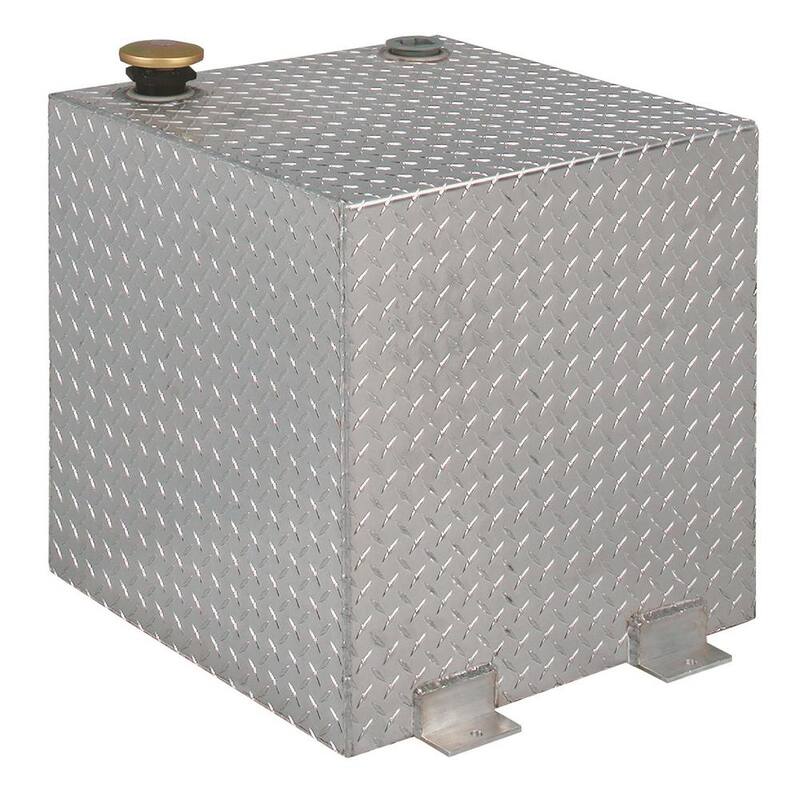 Crescent Jobox 50 Gal. Diamond Plate Aluminum Square Liquid Transfer Tank - 439000
