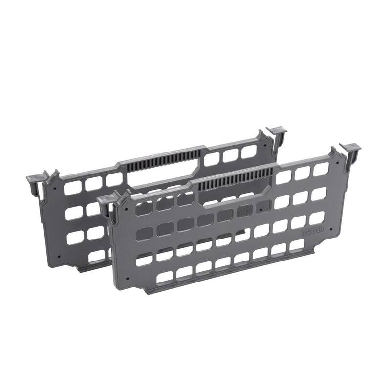 DECKED Drawer Dividers for Top Mount Truck Tool Boxes Version X Drawer System (2-pack) - A0082-2DIV-GRY