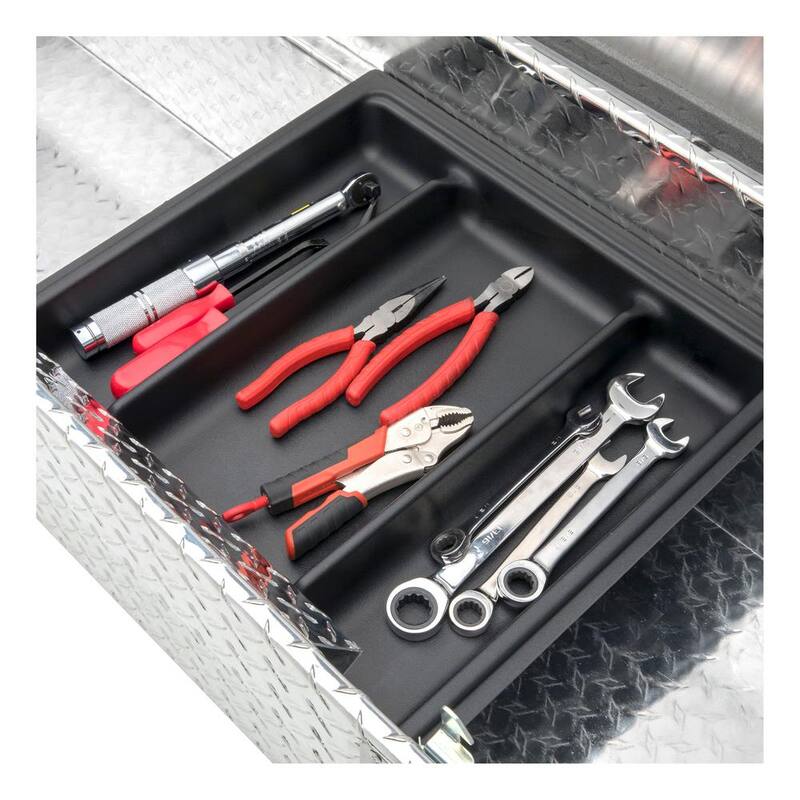 UWS 69 in. Bright Aluminum Angled Crossover Tool Box with Low Profile (Heavy Packaging) - EC10421