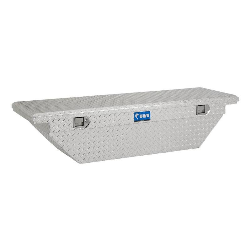 UWS 69 in. Bright Aluminum Angled Crossover Tool Box with Low Profile (Heavy Packaging) - EC10421