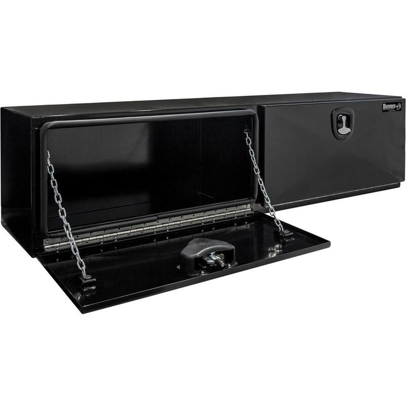 Buyers Products 18 x 18 x 72 in. Pro Series Black Steel Underbody Truck Box - 1752825