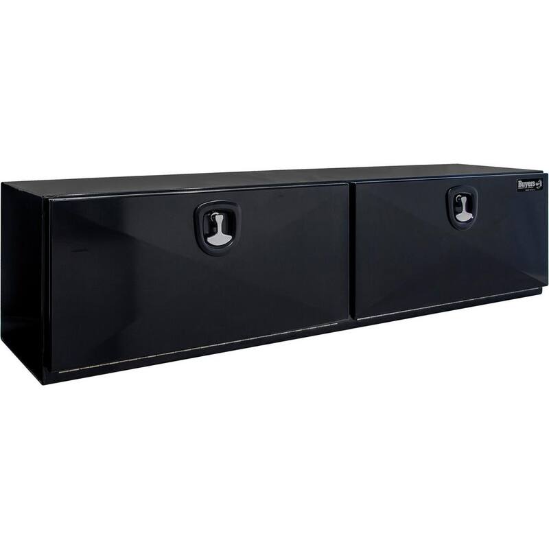 Buyers Products 18 x 18 x 72 in. Pro Series Black Steel Underbody Truck Box - 1752825