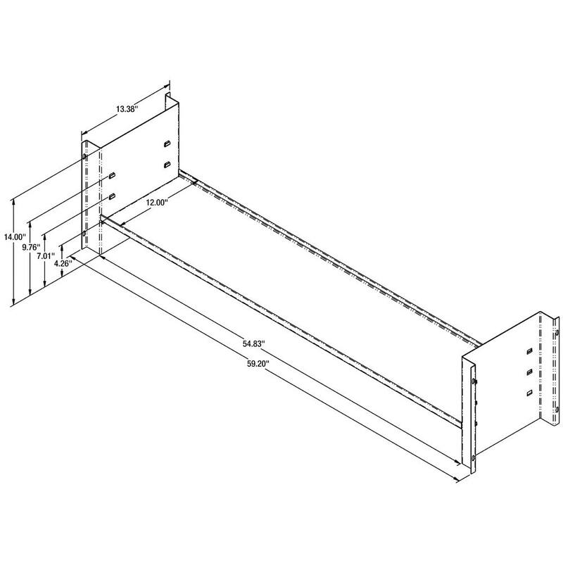 Buyers Products Company Universal Shelf Kit for 18 x 18 x 60 Underbody Truck Tool Boxes - 1701082