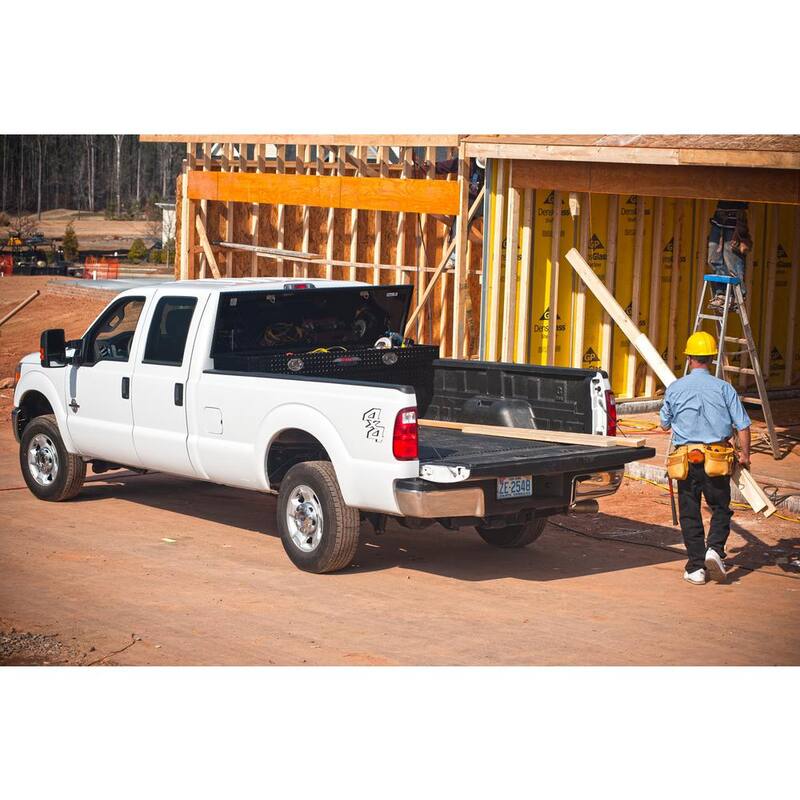 Crescent Jobox 70 in. Black Diamond Plate Aluminum Full Size Crossover Truck Tool Box with Gear-Lock™ Latch - 1-232002