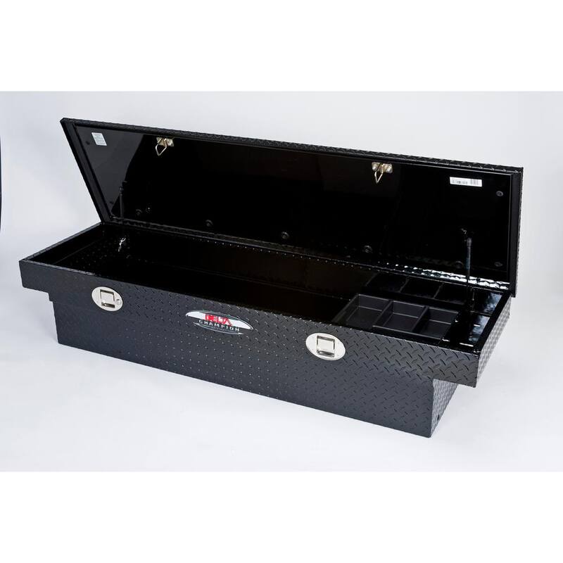 Crescent Jobox 70 in. Black Diamond Plate Aluminum Full Size Crossover Truck Tool Box with Gear-Lock™ Latch - 1-232002