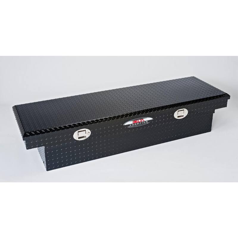 Crescent Jobox 70 in. Black Diamond Plate Aluminum Full Size Crossover Truck Tool Box with Gear-Lock™ Latch - 1-232002