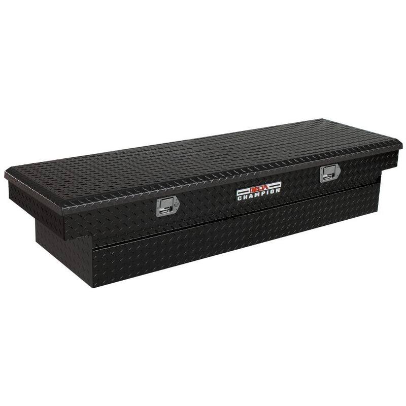 Crescent Jobox 70 in. Black Diamond Plate Aluminum Full Size Crossover Truck Tool Box with Gear-Lock™ Latch - 1-232002