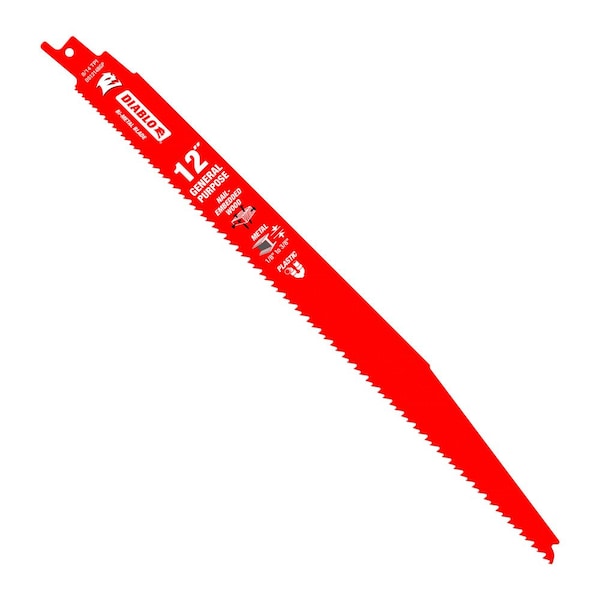 Diablo Bi-Metal Recip Blade for Nail-Embe, PK25, 25 PK - DS1214BGP25
