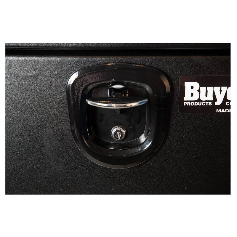 Buyers Products Company 24 in. x 24 in. x 24 in. Matte Black Textured Steel Underbody Truck Tool Box - 1734500