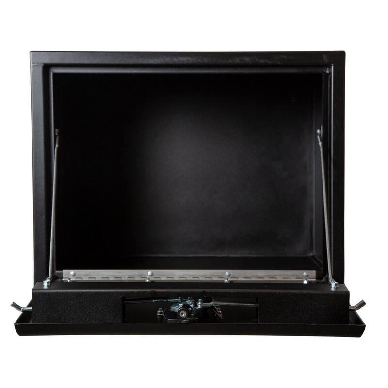 Buyers Products Company 24 in. x 24 in. x 24 in. Matte Black Textured Steel Underbody Truck Tool Box - 1734500