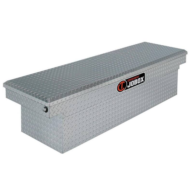 Crescent Jobox 61 in. Diamond Plate Aluminum Compact Crossover Truck Tool Box - PAC1587000