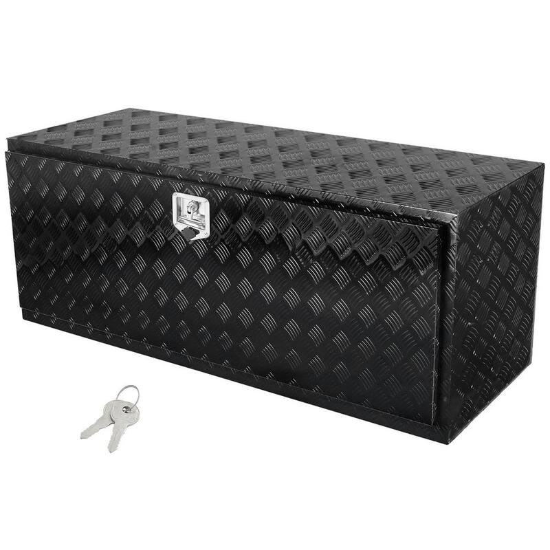 VEVOR Underbody Truck Box 60 in. L x 24 in. W x 24 in. H Pickup Storage Box, Heavy Duty Aluminum Diamond Plate Tool Box - CDKCGJX26024BFEV0V0