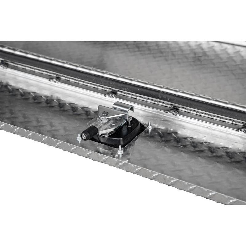 Buyers Products 21 in. x 18 in. x72 in. Diamond Tread Aluminum Flatbed Contractor with Lower Door - 1701578