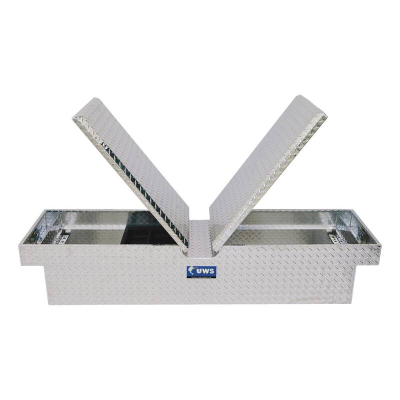 UWS 63 in. Bright Aluminum Gull Wing Crossover Truck Tool Box (Heavy Packaging) - EC10051