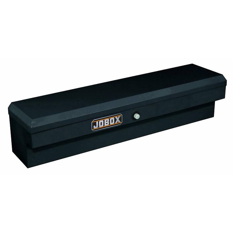 Crescent Jobox 58-1/2 in. Black Steel Pushbutton Gear-Lock™ Innerside Top Mount Truck Tool Box with Mounting Kit - PSN1452002