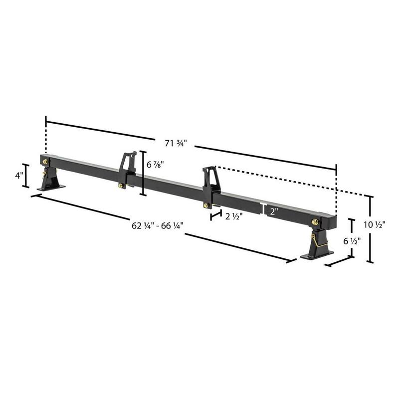 Apex Universal Steel Truck Bed Rear Bar (Set of 2) - REAR-BAR-2