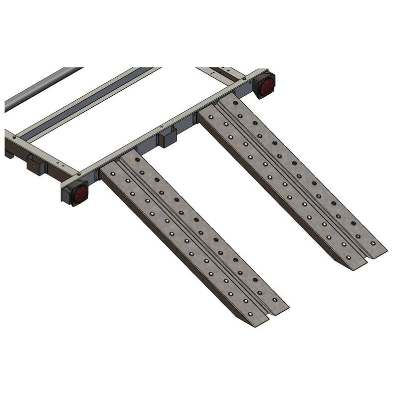 Marathon Kit Trailer Galvalume Steel Ramp Set - 36 in. - 504468