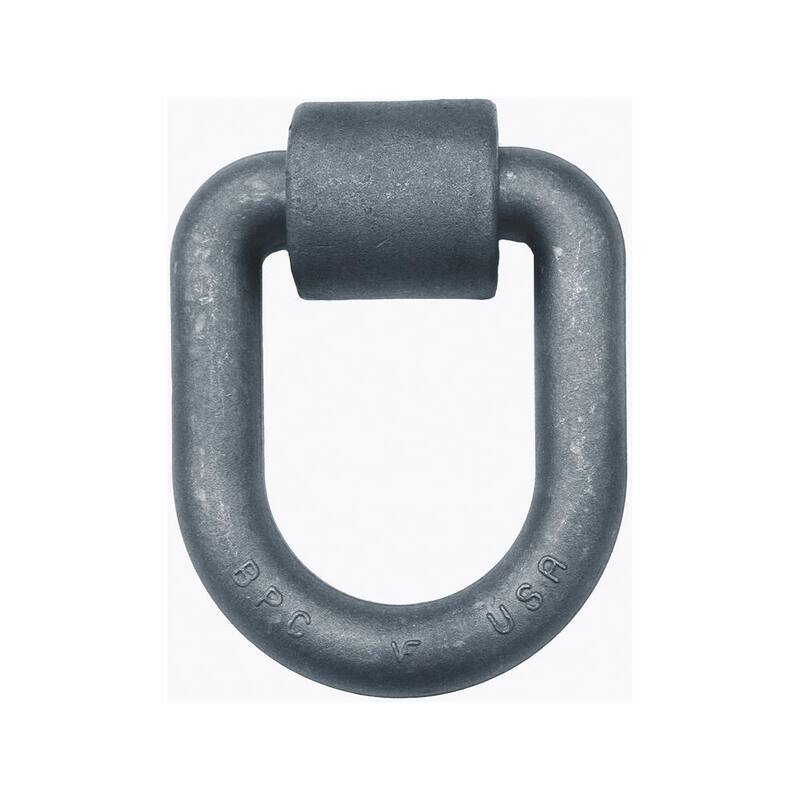 Buyer's Products Domestically Forged 1 in. Extended D-Ring with Weld-On Mounting Bracket - B50PKGD