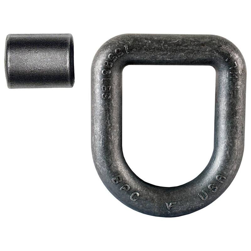 Buyer's Products Domestically Forged 1 in. Extended D-Ring with Weld-On Mounting Bracket - B50PKGD