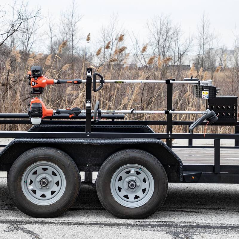 Buyers Products Company 2-Position Trimmer Edger Rack Holder Open Landscape Trailer - LT19