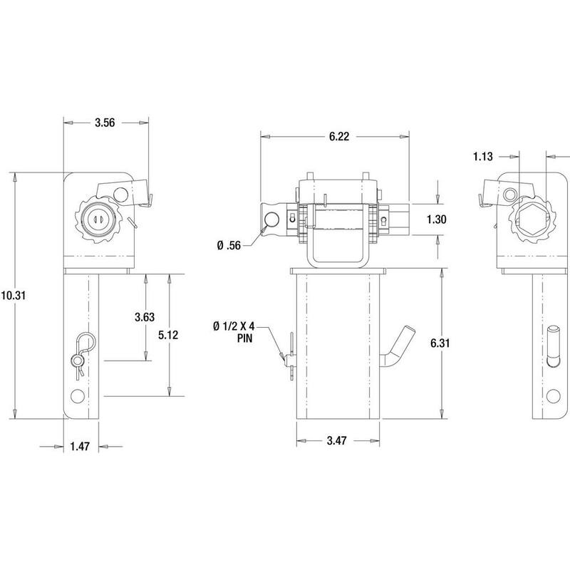 Buyers Products Stake Pocket Lashing Winch, 4-Pack - 54821054