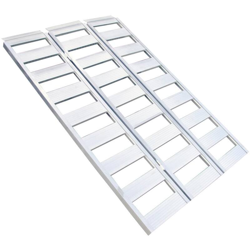 Erickson 69 in. x 45 in. Aluminum Tri-Fold Non-Arched Ramp - 07462
