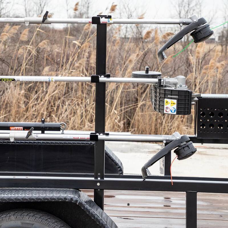 Buyers Products Company 3-Position Trimmer Edger Rack Holder Open Landscape Trailer - LT21