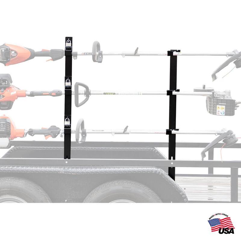 Buyers Products Company 3-Position Trimmer Edger Rack Holder Open Landscape Trailer - LT21