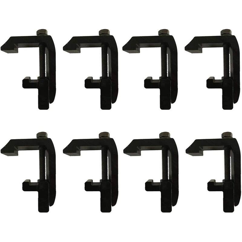 CALHOME 800 lbs. 24 in. Low Profile Universal Pick Up Rack Ladder Rack Truck Bed Rack w/Toyota Mounting Clamps (Patent Pending) - %24-New-PURACK-Flat-K+Clamps-K(8pcs)