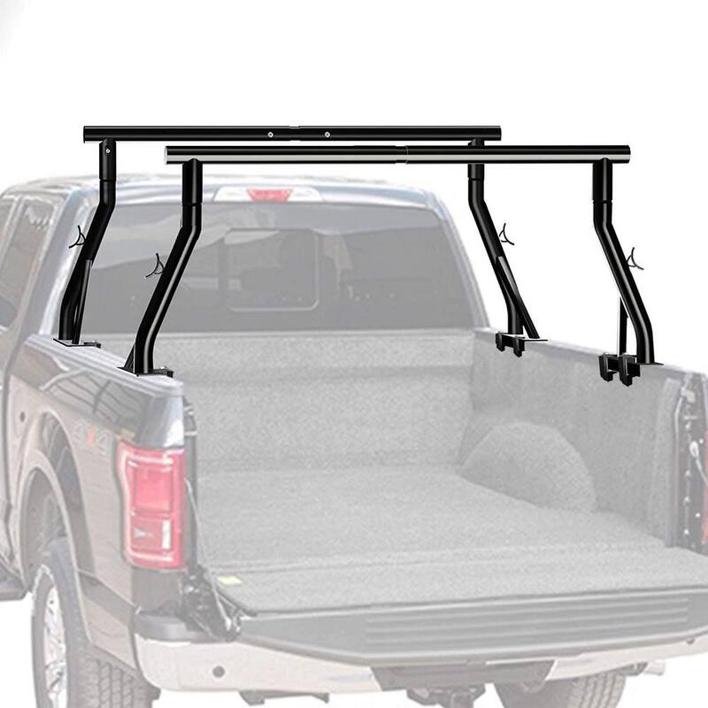 CALHOME 800 lbs. 24 in. Low Profile Universal Pick Up Rack Ladder Rack Truck Bed Rack w/Toyota Mounting Clamps (Patent Pending) - %24-New-PURACK-Flat-K+Clamps-K(8pcs)