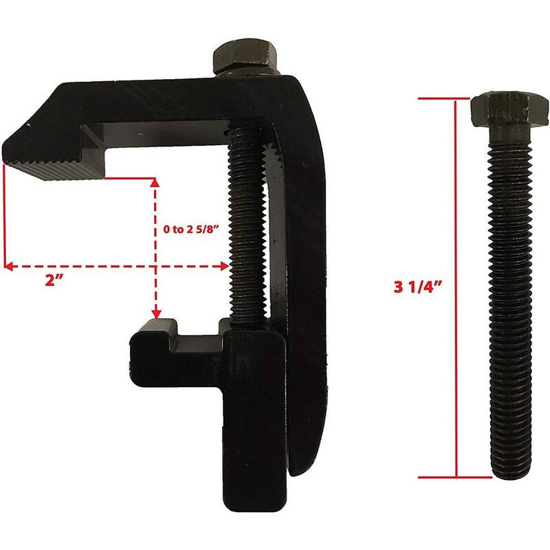 CALHOME 800 lbs. 24 in. Low Profile Universal Pick Up Rack Ladder Rack Truck Bed Rack w/Toyota Mounting Clamps (Patent Pending) - %24-New-PURACK-Flat-K+Clamps-K(8pcs)