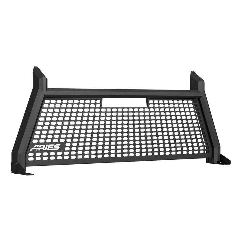 Aries AdvantEDGE Black Aluminum Headache Rack, Select Silverado, Sierra 2500, 3500 HD - 1110105