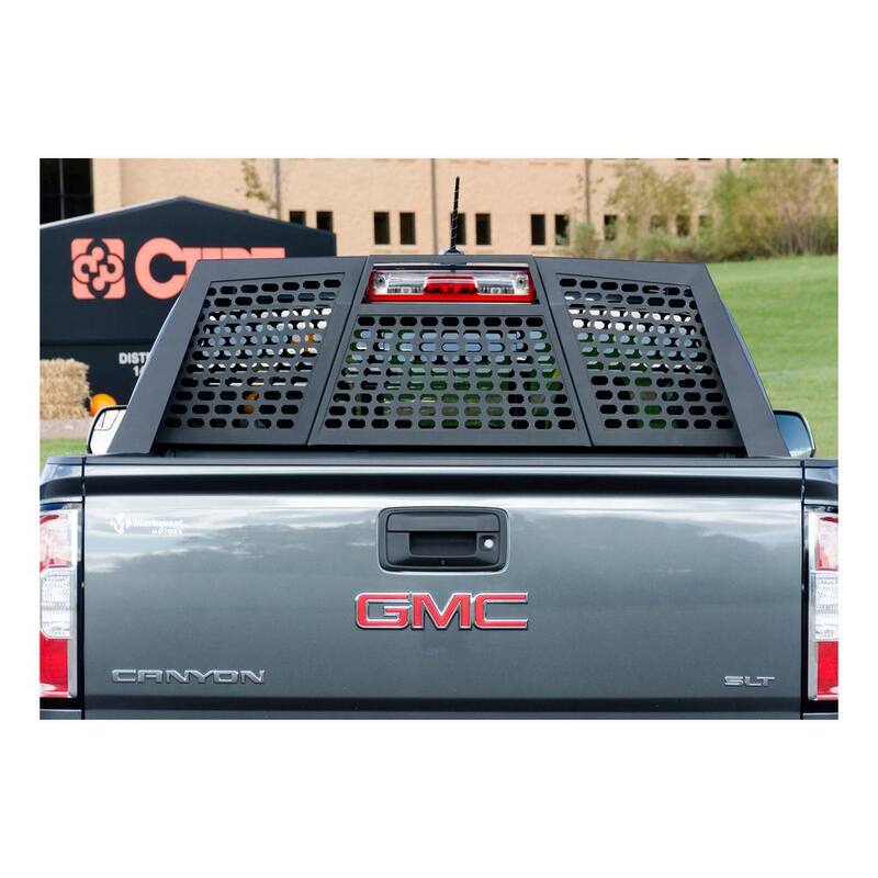 Aries Switchback Black Aluminum Headache Rack, Select Chevrolet Silverado, GMC Sierra - 1110110