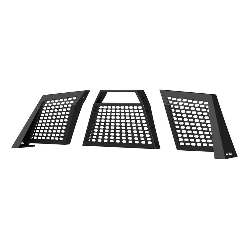 Aries Switchback Black Aluminum Headache Rack, Select Chevrolet Silverado, GMC Sierra - 1110110