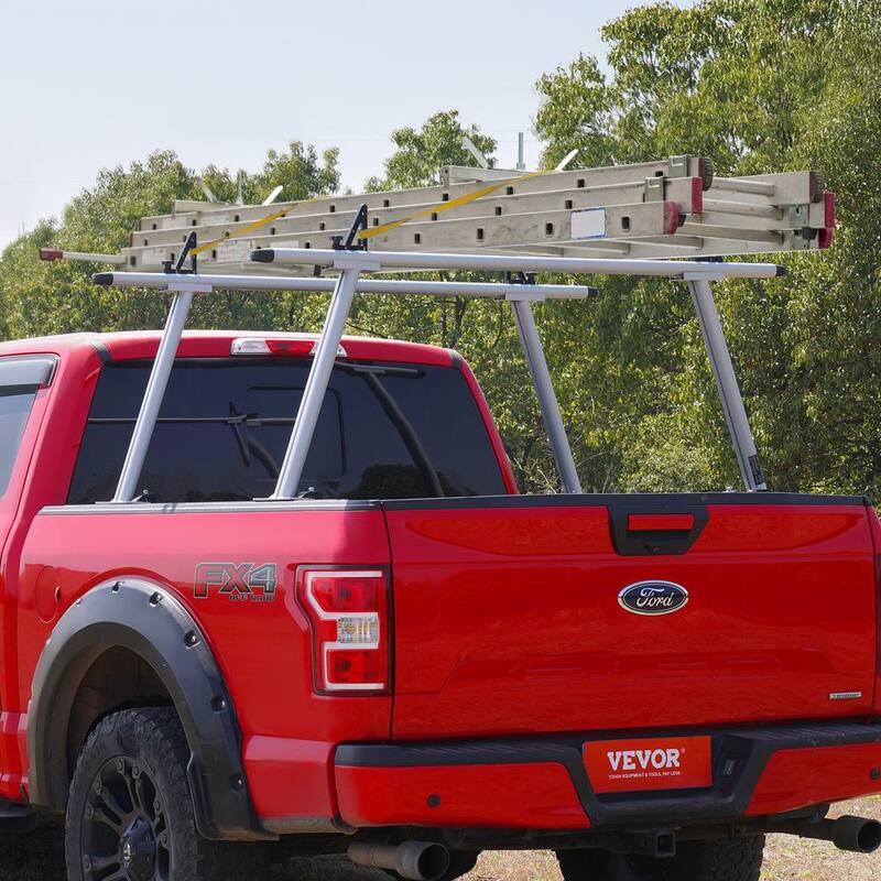 VEVOR Truck Rack, 800 lbs. Capacity, 71x31 in. Aluminum Ladder Rack for Truck with 8 Non-Drilling C-clamps, Heavy Rack - PKHJLXJB71INCA3EAV0-0920
