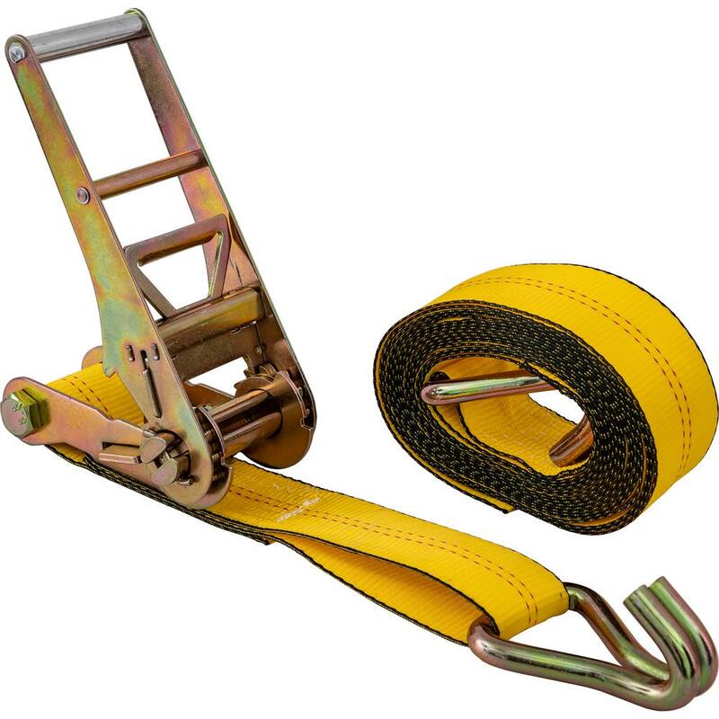 Buyers Products 27 Foot Commercial Grade Ratchet Tie Down with Double J-Hooks - 5483027