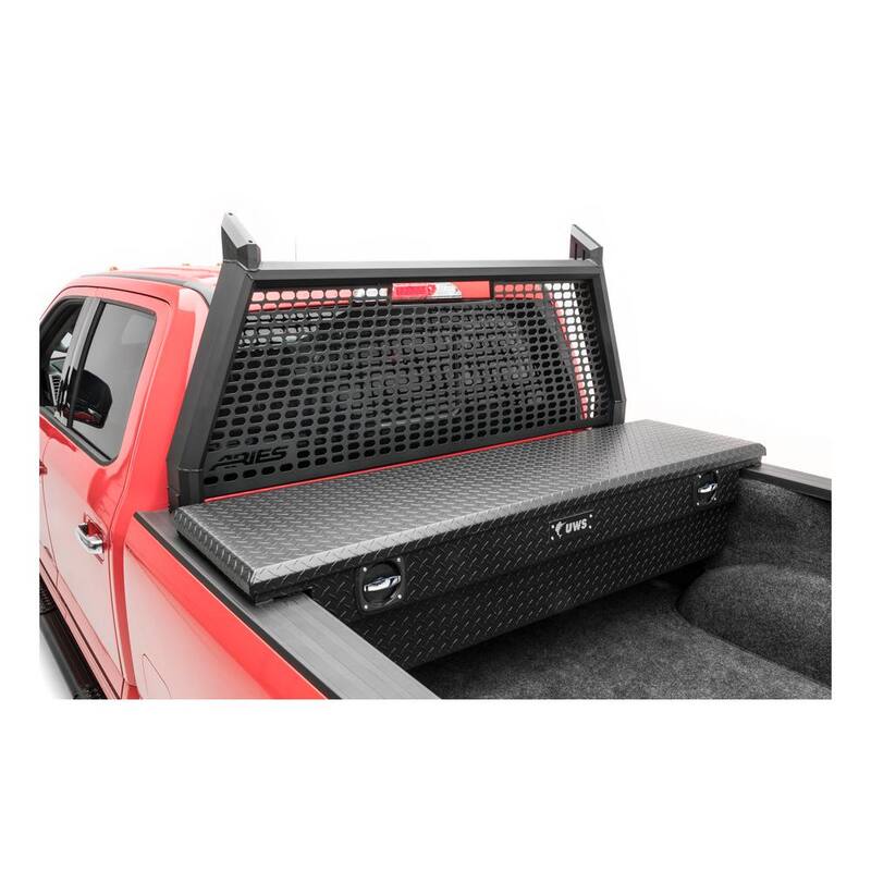 Aries AdvantEDGE Black Aluminum Headache Rack, Select Toyota Tundra - 1110106