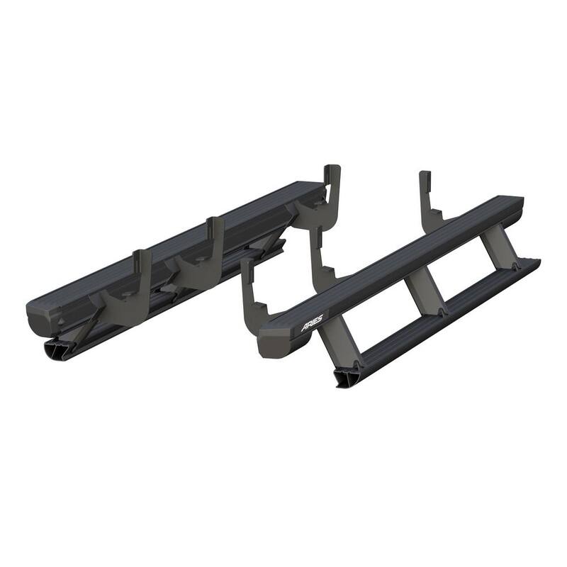 Aries ActionTrac 83-Inch Retractable Powered Running Boards, Select Chevy Silverado, GMC Sierra 1500, 2500, 3500 HD Crew Cab - 3048315