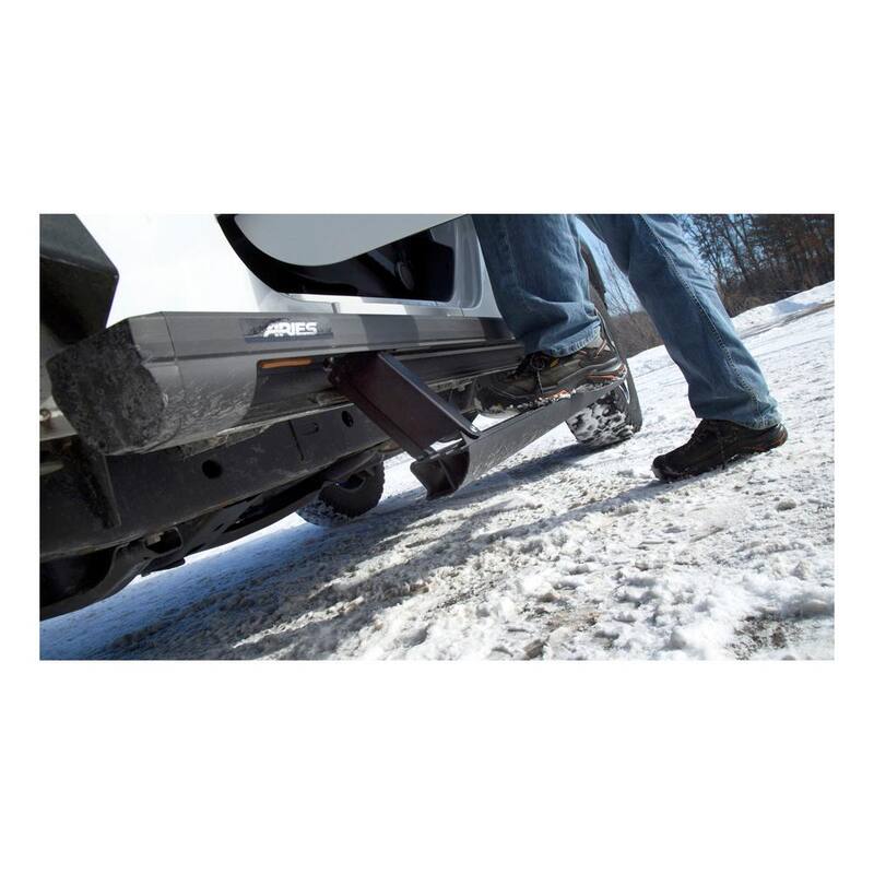 Aries ActionTrac 79-Inch Retractable Powered Running Boards, Select Chevrolet Silverado, GMC Sierra 1500, 2500, 3500 Crew Cab - 3047902