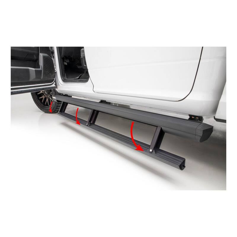 Aries ActionTrac 79-Inch Retractable Powered Running Boards, Select Dodge, Ram 1500, 2500, 3500 Crew Cab - 3047912