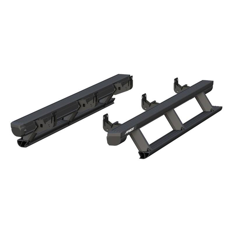 Aries ActionTrac 79-Inch Retractable Powered Running Boards, Select Dodge, Ram 1500, 2500, 3500 Crew Cab - 3047912