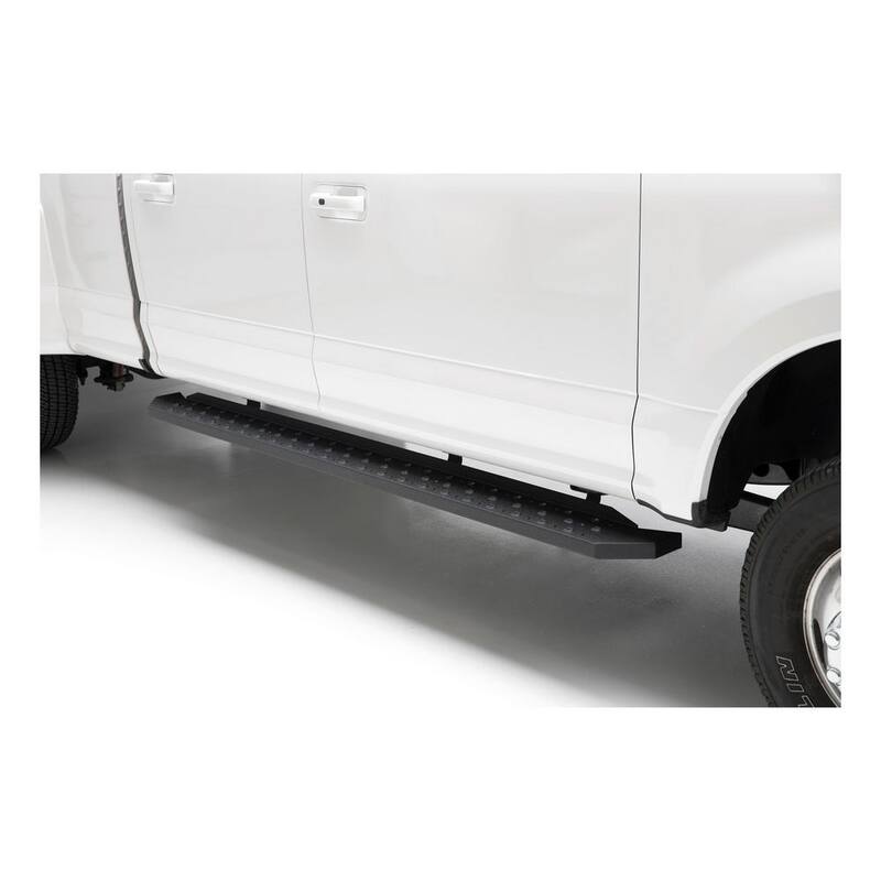 Aries RidgeStep Black Steel 6-1/2 x 91-Inch Running Boards, Select Chevy Silverado, GMC Sierra 1500, 2500, 3500 HD Crew Cab - 2055541